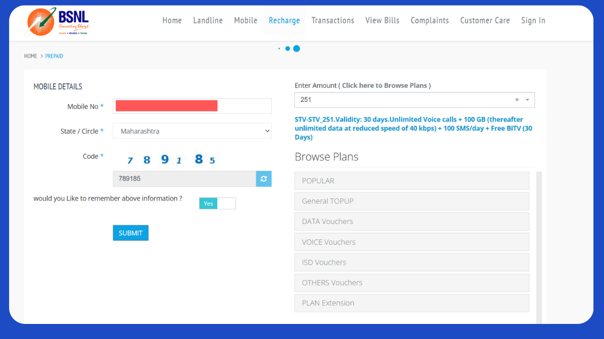 BSNL251PlanNewYearOffer251with100GBDataUnlimitedCalling1