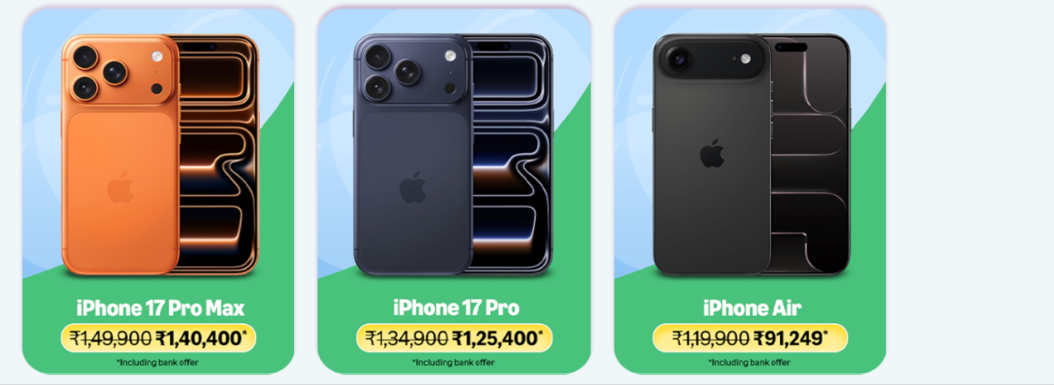 Amazon Great Republic Day Sale 2026 iPhone 17 Pro, Pro Max and Air Price & Offers