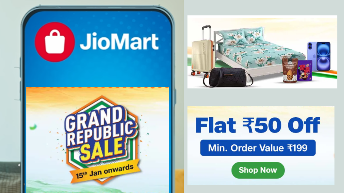 JioMart Grand Republic Day Sale 2026! ₹50 Coupon on ₹199