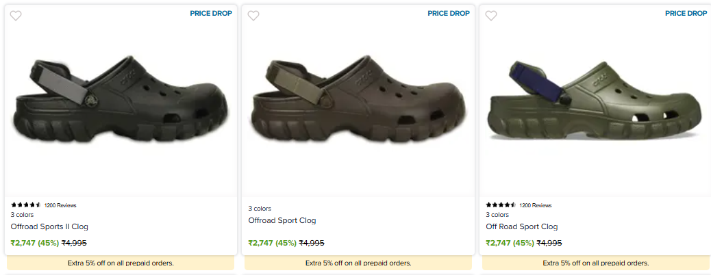 Crocs - Up To 45% Off on Sports Clog | DesiDime