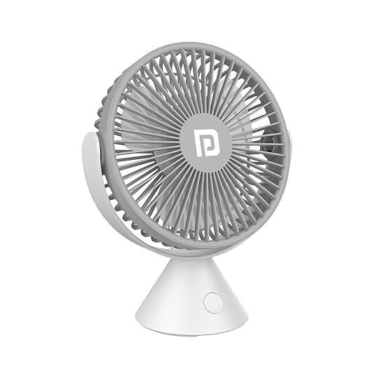 Portronics Aero Breeze Portable Table Fan 178mm, USB Rechargeable Fan