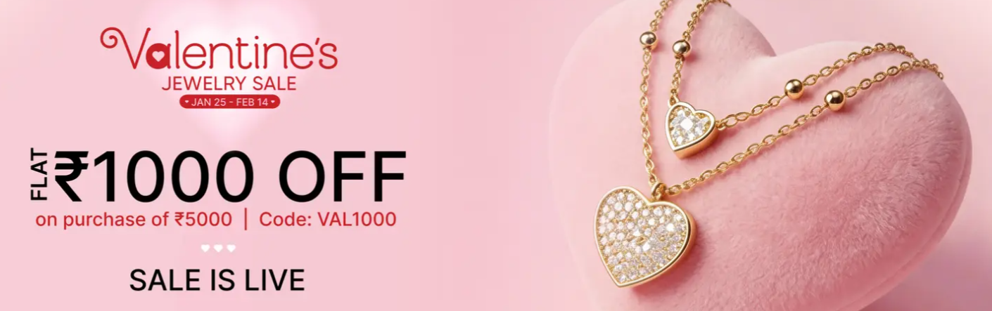 Eternz Valentines Day Offers on Gold, Silver & Fashion Jewellery in India