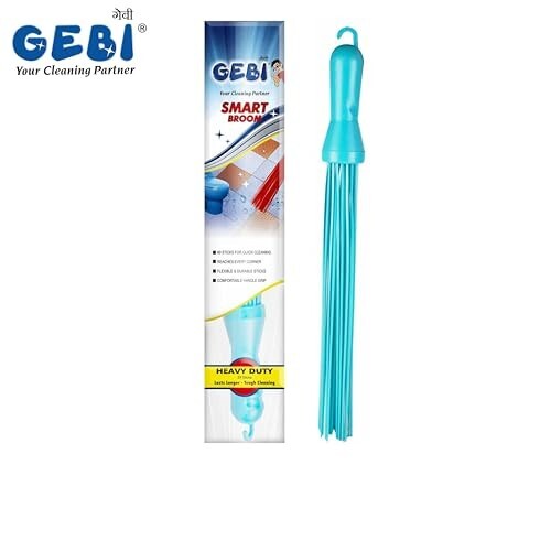 Gebi Smart Floor Broom | Durable Plastic Broom (Kharata) 