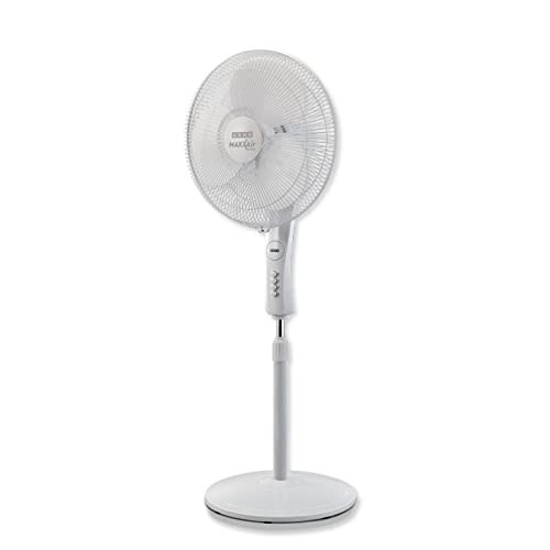 USHA Maxx Air Ultra Pedestal Fan | 400MM Sweep Size | 1350_RPM | White