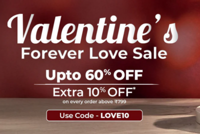 Zanducare: Valentines Forever Love Sale - Upto 60% off + Extra 10% on every order above ₹799