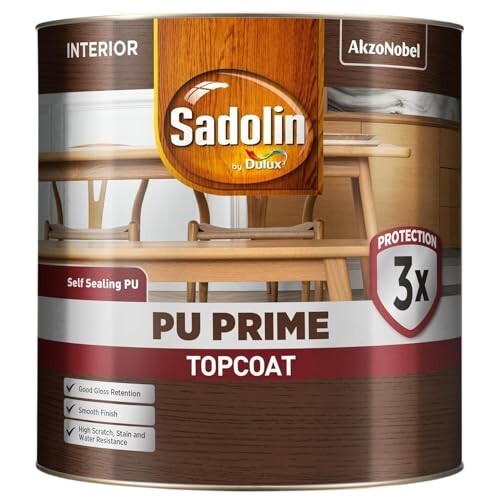 Sadolin by Dulux | PU Wood Primer & Polish Sealer for Interior Surfaces 4 litres
