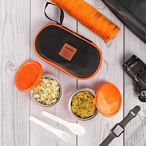 CELLO MF Micro Insulated Lunch Box | Stainless Steel Inner 