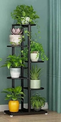 EYLEX Plant Stand Metal 6 Tier Multiple Flower Pot Holder Shelf Indoor