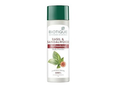 Biotique Basil and Sandalwood Refreshing Body Powder 150g