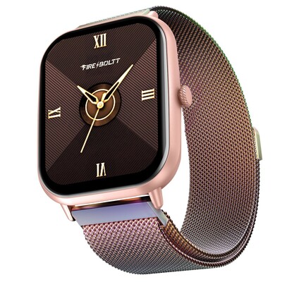 Fire-Boltt Ninja Call Pro Max Ultra Bluetooth Calling Smart Watch, 2.01" HD Display, 120+ Sports Modes, Health Suite, AI Voice Assistance, SpO2 Smartwatch for Men & Women - Rainbow Link