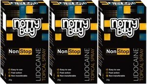 NottyBoy Lidocaine delay Spray For Men- Pack of 3 