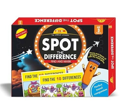 Toyzone Spot The Differences | Find The Difference Game Best Gift for Kids Ages 3+