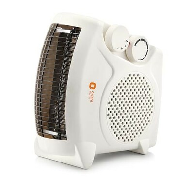 Orient Electric Areva Portable Room Heater | 2000W | Horizontal & Vertical Mount | White