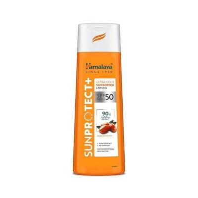 Himalaya All Skin Sunprotect +|Ultra-Light Sunscreen Lotion|Spf 50 Pa ++++ 100Ml
