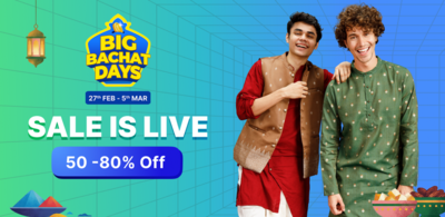 Flipkart Big Bachat Days Upto 80% Off + Bank Offers (27th Feb - 5th March)
