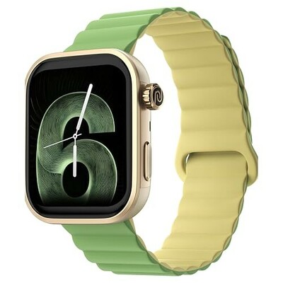 Noise Pro 6 Smart Watch:Intelligent AI, Endless AI Watch Faces, AI Companion, 1.85” AMOLED, EN2 Processor, Nebula UI 2.0, Emergency SOS, Compatible with iOS & Android(Magnetic Lime)