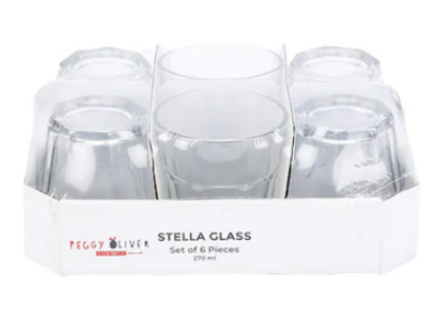  Peggy Oliver Stella Glass Set of 6 (270 ml) 