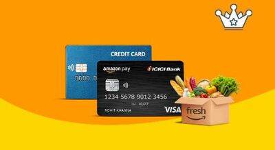 Rs. 125 off on Amazon Fresh order on Credit Card Bill Payment of min Rs. 500 - USER SPECIFIC
