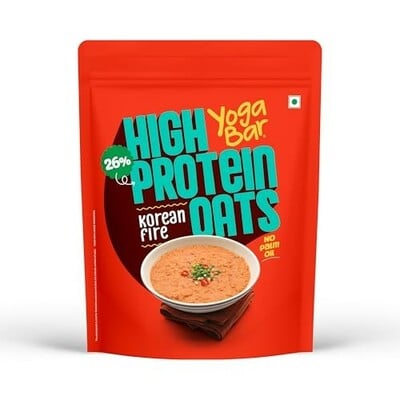 Yogabar 26g High Protein Oats 1kg , Korean Fire