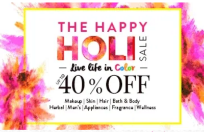 Nykaa - Holi Beauty Sale – Up to 40% OFF on Makeup, Skincare, Haircare & Beauty Products