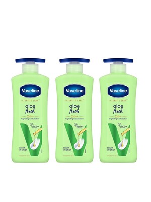 Vaseline Set Of 3 Aloe Fresh Body Lotion 