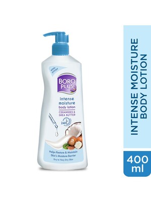 BOROPLUS Intense Moisture Body Lotion With Ceramides & Shea Butter For Dry Skin 400 Ml 