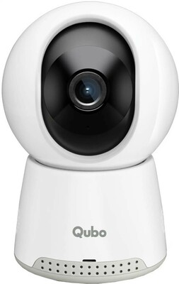 Qubo Smart 360 Q100 2k Wifi Camera | 3MP | AI App Alerts | Alarm | Cloud +SD Storage Security Camera 1 Channel
