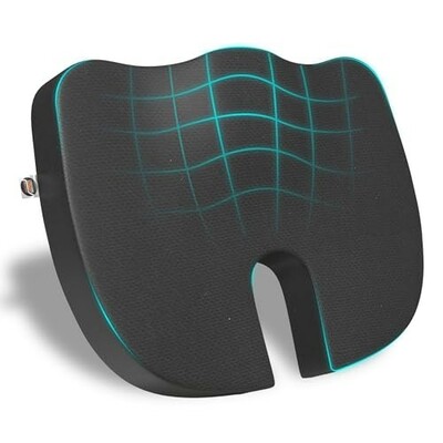 CareFoam Orthopedic Coccyx Seat Cushion for Tailbone Pain Relief 