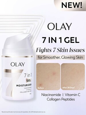 Olay 7in1 Lightweight Gel Moisturizer With Niacinamide Vit C & Collagen Peptide 50g
