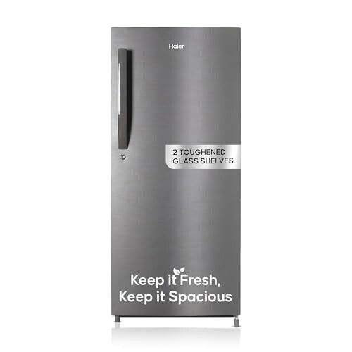 Haier 190L 5 Star Direct Cool Single Door Refrigerator | 3 Toughened Glass Shelves 