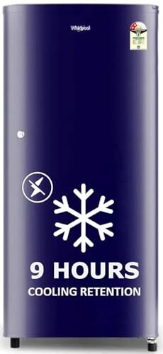 Whirlpool 184 L 2 Star Direct-Cool Single Door Refrigerator (205 WDE CLS 2S SAPPHIRE BLUE-Z, Blue)