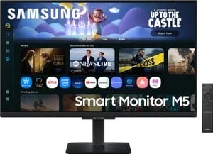 Samsung Smart Monitor M5 Series 68.58 cm (27 inch) Full HD LED Backlit IPS Panel with Samsung TV Plus, Speakers,  monitor