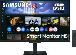 Samsung Smart Monitor M5 Series 68.58 cm (27 inch) Full HD LED Backlit IPS Panel with Samsung TV Plus, Speakers, monitor