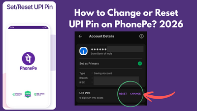 How to Change UPI Pin on PhonePe? using Debit Card OR Aadhar 