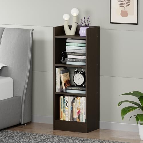 Lukzer 3 Layer Engineered Wood Multipurpose Rack Bookshelf 