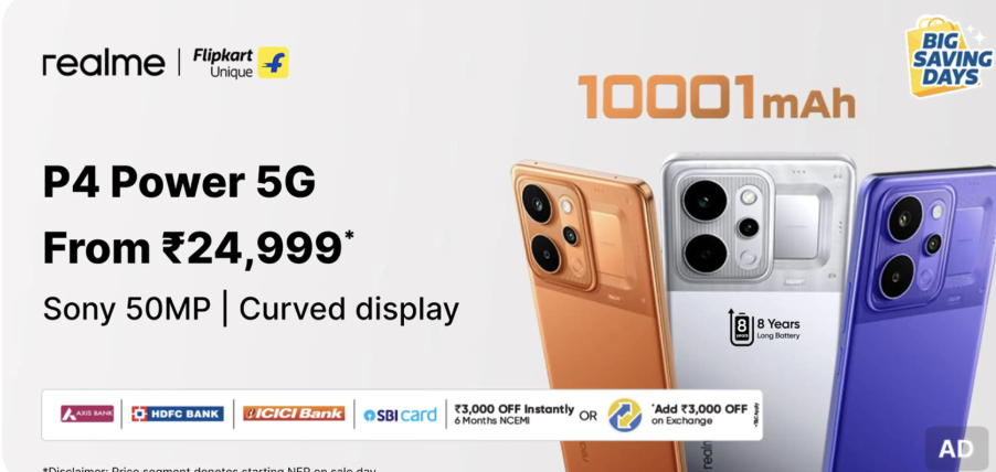 Flipkart Big Saving Days Sale Up To 80% off  & 10% off on SBI Credit Card 