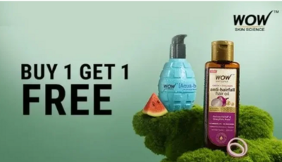 WOW Skin Science Sale – Buy 1 Get 1 Free on Selected Hair & Body Care Products