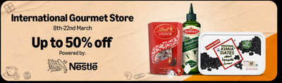International Gourmet Store - Upto 50% off (8th-22nd March) + 5% cashback upto ₹200