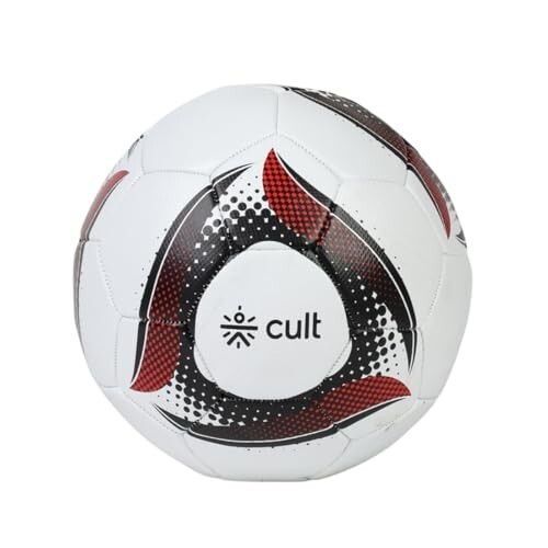 CULT MS Glider Football – Red Size 5 Training & Match Soccer Ball 
