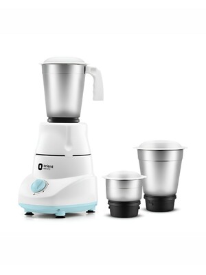 Orient Electric White & Black Stainless Steel Wet And Dry Grinder Juicer 