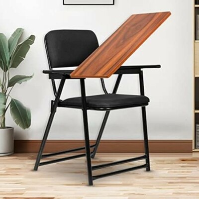 [Apply 3% Coupon] Da URBAN Marx Folding Study Chair with Cushion & Writing Pad (Black)
