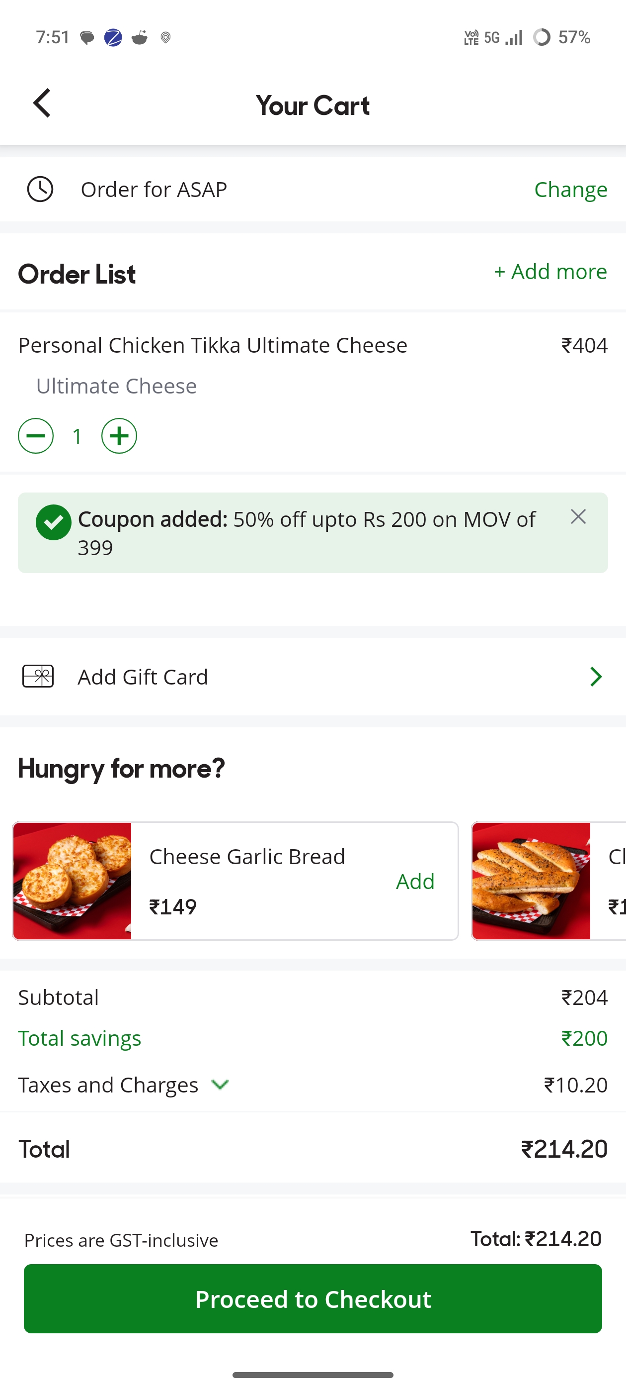Pizzahut - Pizzas at flat 50% off upto ₹200 tonight | MOV : ₹399 | DesiDime