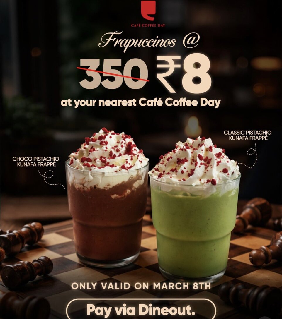 cafe coffee day women's day offer