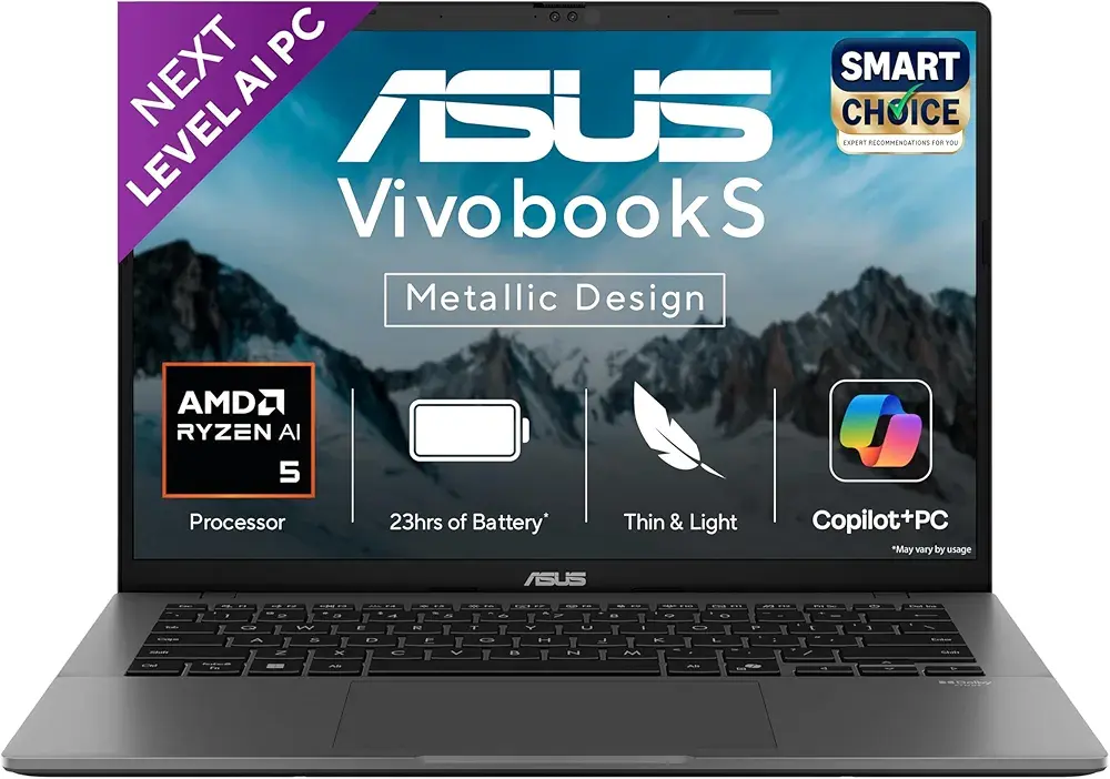 ASUS Vivobook S14,Smartchoice AMD Ryzen AI 5 330,16GB RAM,512GB