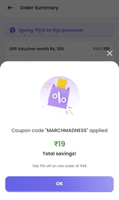 Magic pin : Amazon 50 Rs gift card at 29Rs