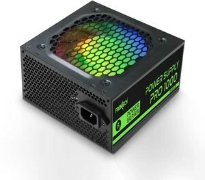 Frontech PRO 1000 Gaming Power Supply, RGB 120mm Fan, PCI-E (6+2) Pin, OCP/OVP/SCP 600 Watts Computer PSU with 3 SATA Cables