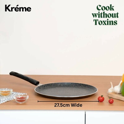 Kreme series Nonstick Granite Non-Induction Flat Dosa Tawa 28 cm
