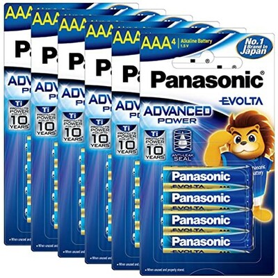 Panasonic Evolta AAA Alkaline Advanced Power Pack of 24