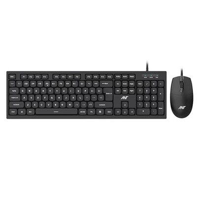 Ant MASTER10 Full Size Wired Keyboard and Mouse Combo, 104 Keys, 6 Anti-Ghosting
