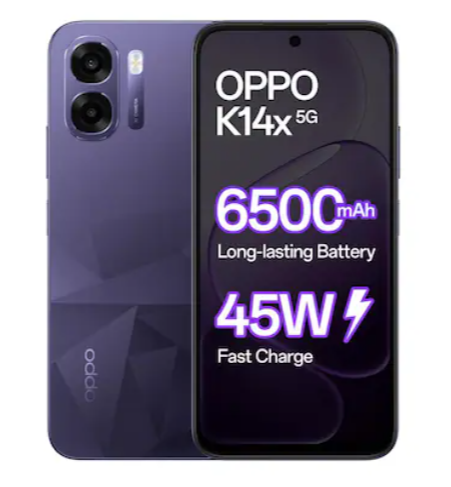 OPPO K14x 5G 128 GB, 4 GB RAM (Prism Violet)
